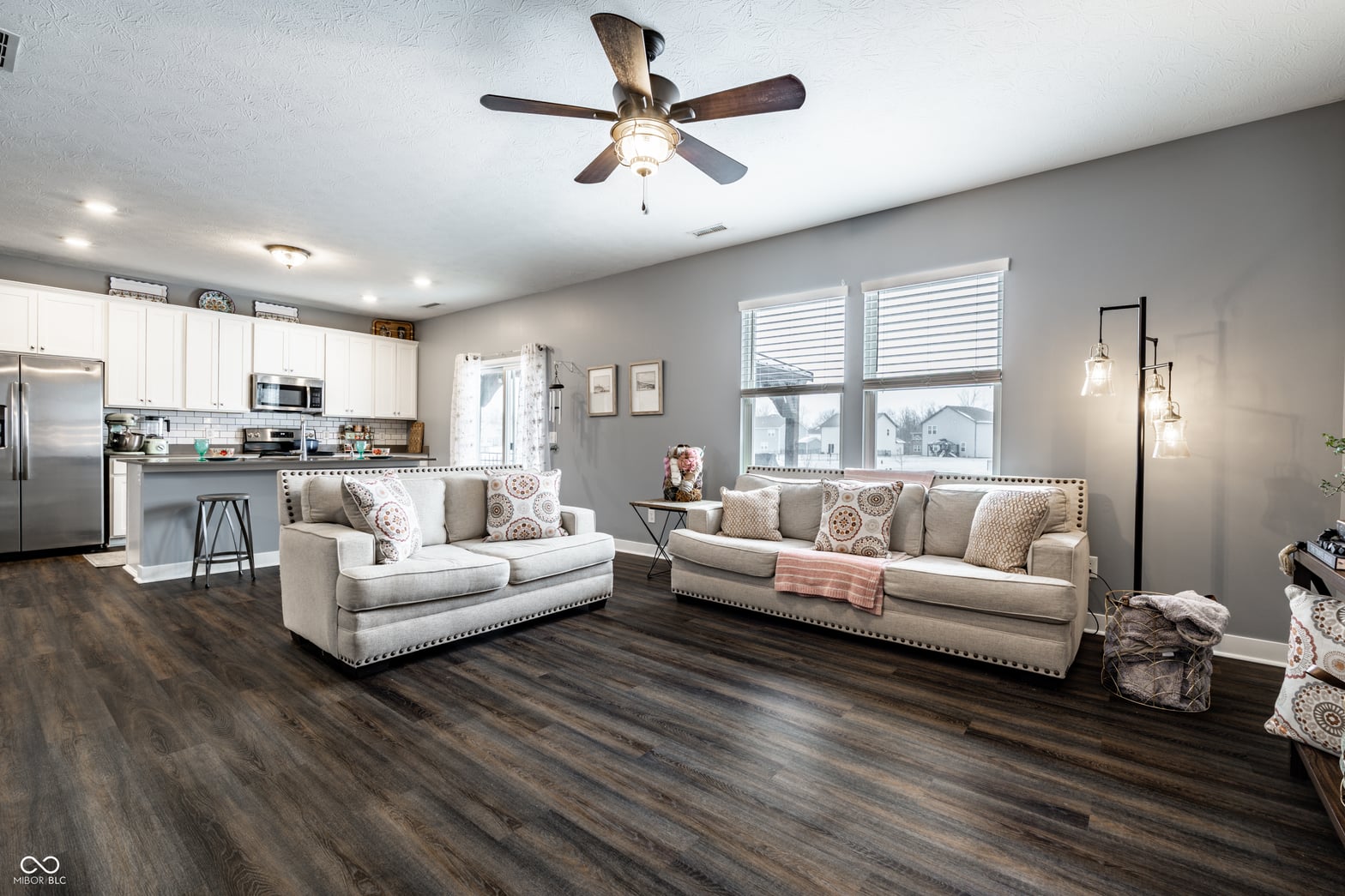 Bright, open living space with updated finishes throughout.