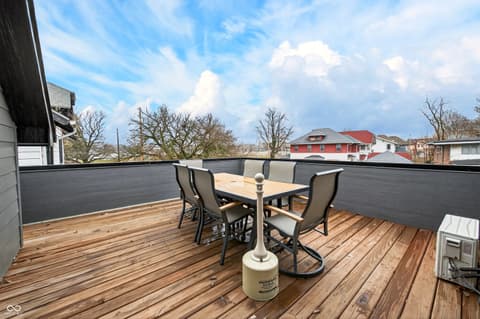 Outdoor living area at 3642 Coliseum Avenue, Indianapolis, IN