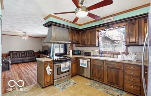 Kitchen at 98 E Meadow Glen Drive, Brazil, IN