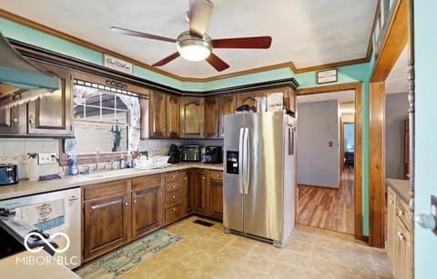 Kitchen at 98 E Meadow Glen Drive, Brazil, IN