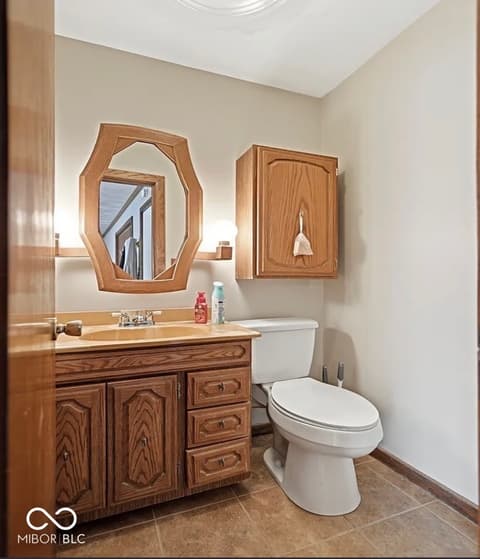 Bathroom at 98 E Meadow Glen Drive, Brazil, IN