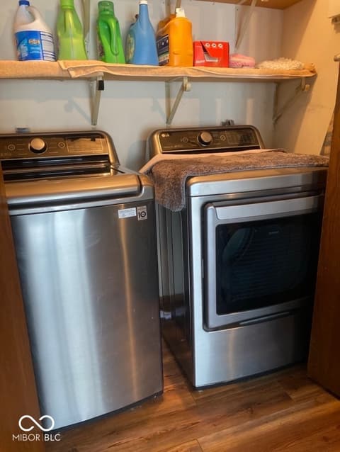 Laundry room at 98 E Meadow Glen Drive, Brazil, IN