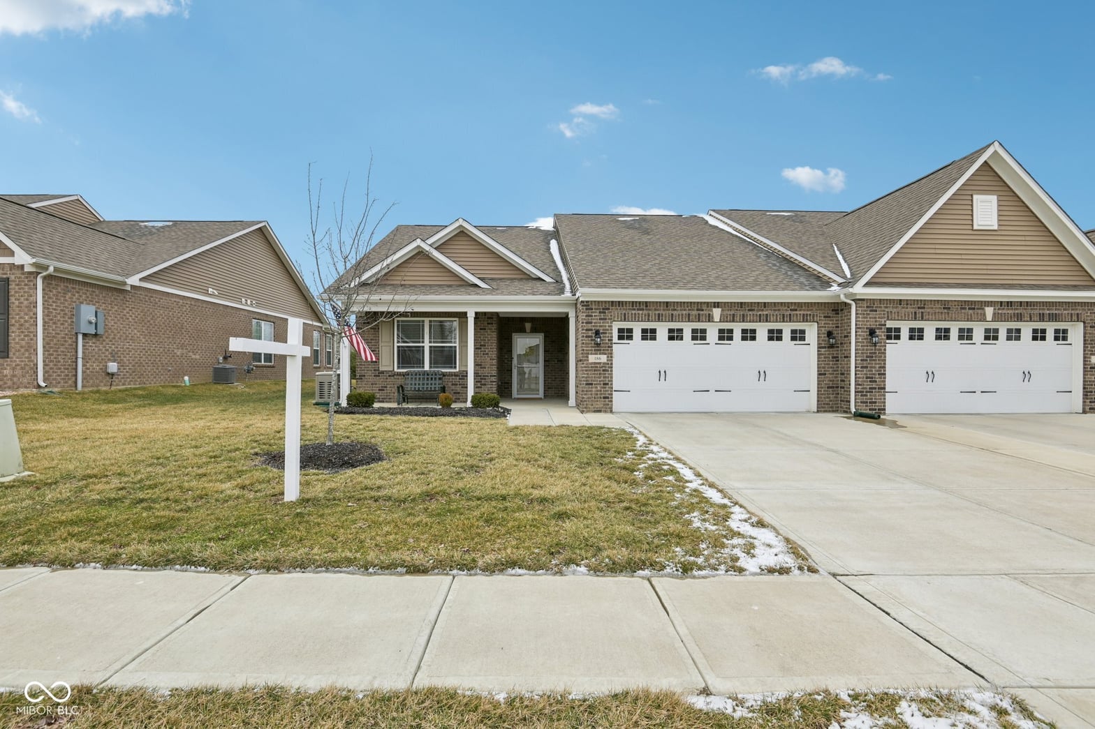Front exterior at 186 McRae Way, Greenwood, IN