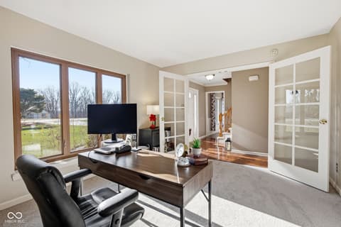 Home office at 25 Forest Ridge Court, Fishers, IN