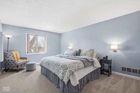 Bedroom at 25 Forest Ridge Court, Fishers, IN