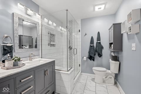 Bathroom at 25 Forest Ridge Court, Fishers, IN