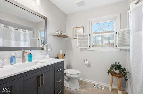 Bathroom at 25 Forest Ridge Court, Fishers, IN