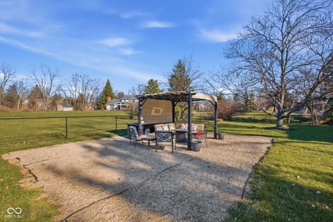 Outdoor living area at 25 Forest Ridge Court, Fishers, IN