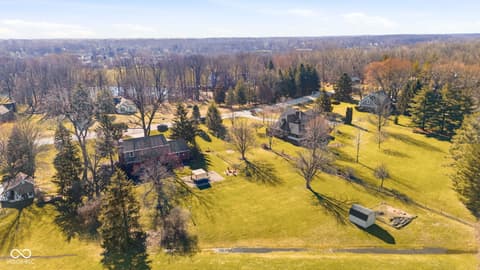 Aerial view at 25 Forest Ridge Court, Fishers, IN