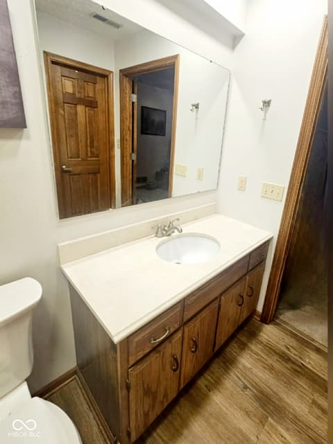 Primary bathroom at 8439 Chapel Pines Drive, Indianapolis, IN