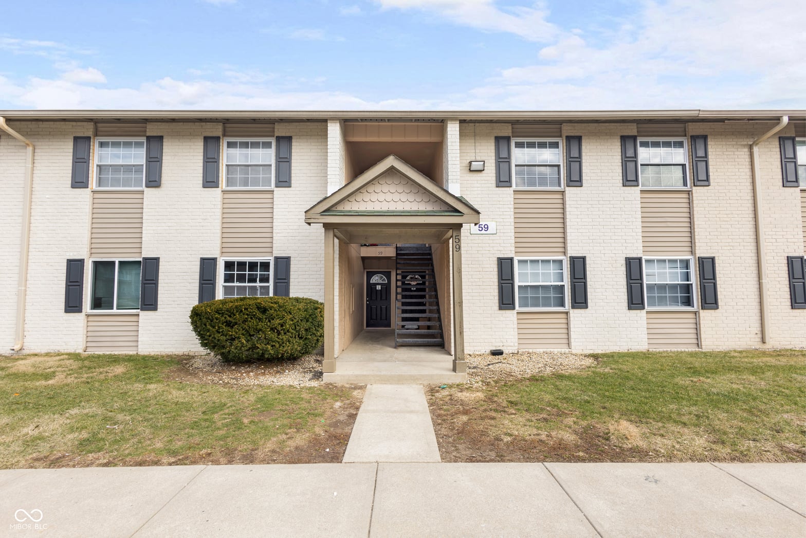 Front exterior at 59 Port Sylvia Drive, Indianapolis, IN