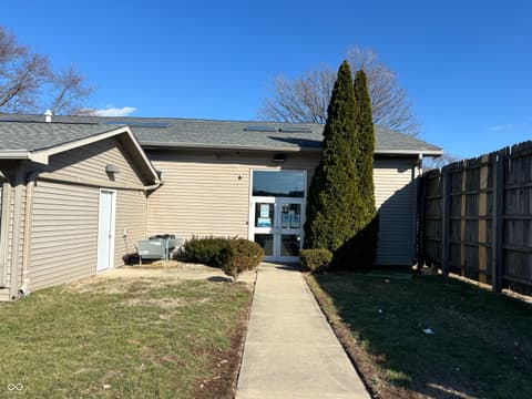 Front exterior at 59 Port Sylvia Drive, Indianapolis, IN