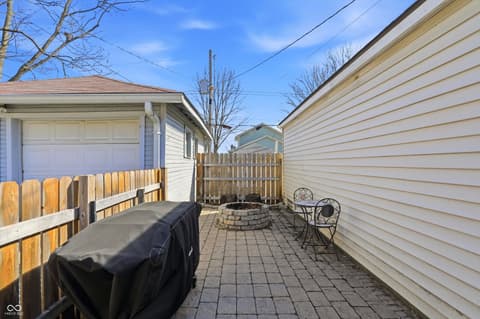 Outdoor living area at 3915 N Capitol Avenue, Indianapolis, IN