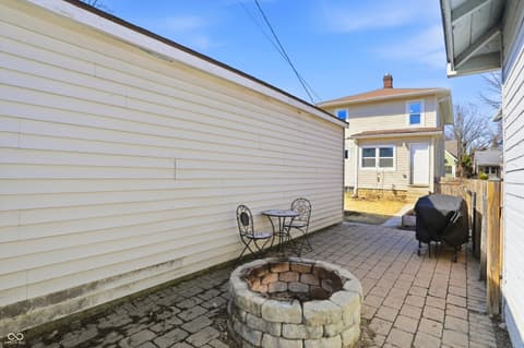 Outdoor living area at 3915 N Capitol Avenue, Indianapolis, IN