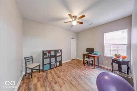 Home office at 1616 Quill Street, Indianapolis, IN