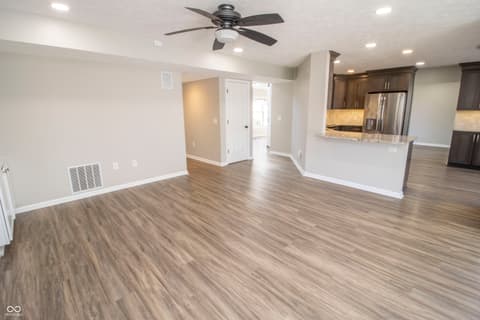 Family room at 10845 Independence Way, Carmel, IN