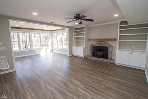 Family room at 10845 Independence Way, Carmel, IN
