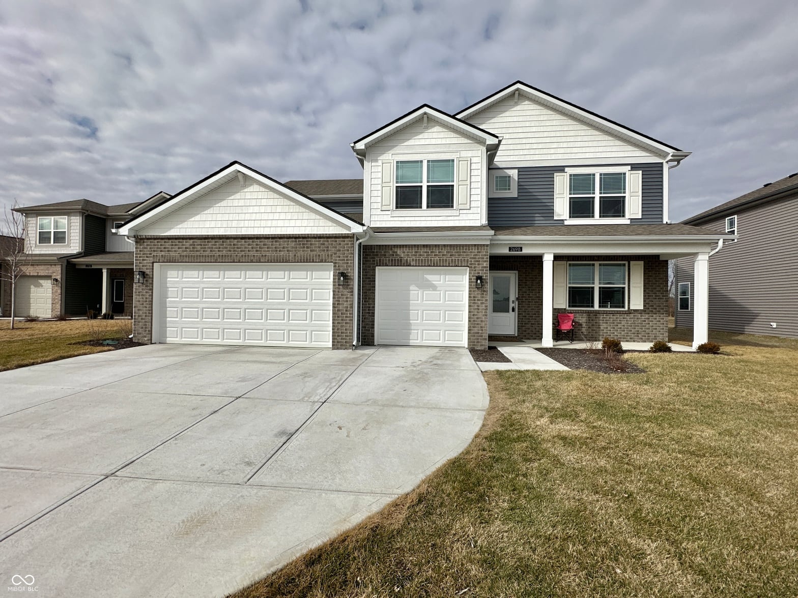Front exterior at 2698 Nampa Drive, Whitestown, IN