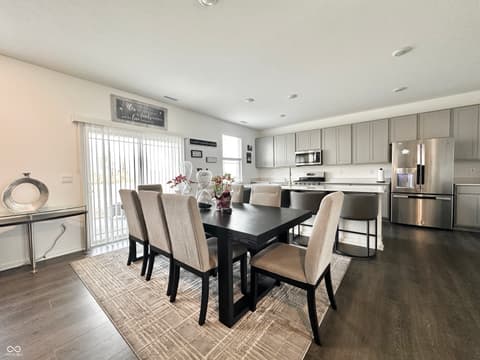 Dining room at 2698 Nampa Drive, Whitestown, IN