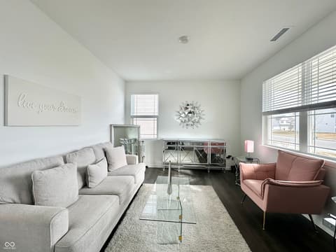 Living room at 2698 Nampa Drive, Whitestown, IN