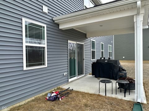 Outdoor living area at 2698 Nampa Drive, Whitestown, IN