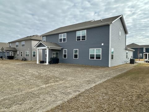 Backyard at 2698 Nampa Drive, Whitestown, IN