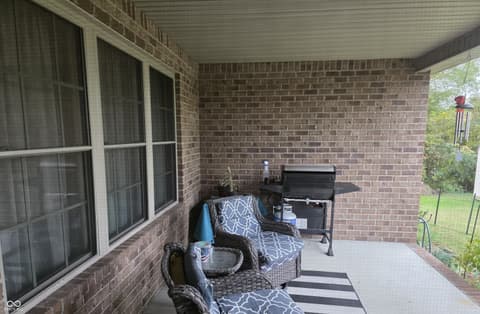 Outdoor living area at 201 S Westwood Drive, Westport, IN