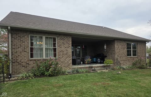 Backyard at 201 S Westwood Drive, Westport, IN