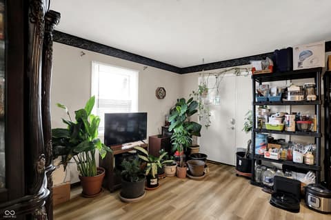 Living room at 5975 Lafayette Street, Clayton, IN