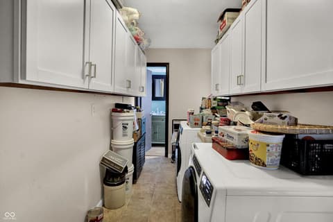 Laundry room at 5975 Lafayette Street, Clayton, IN