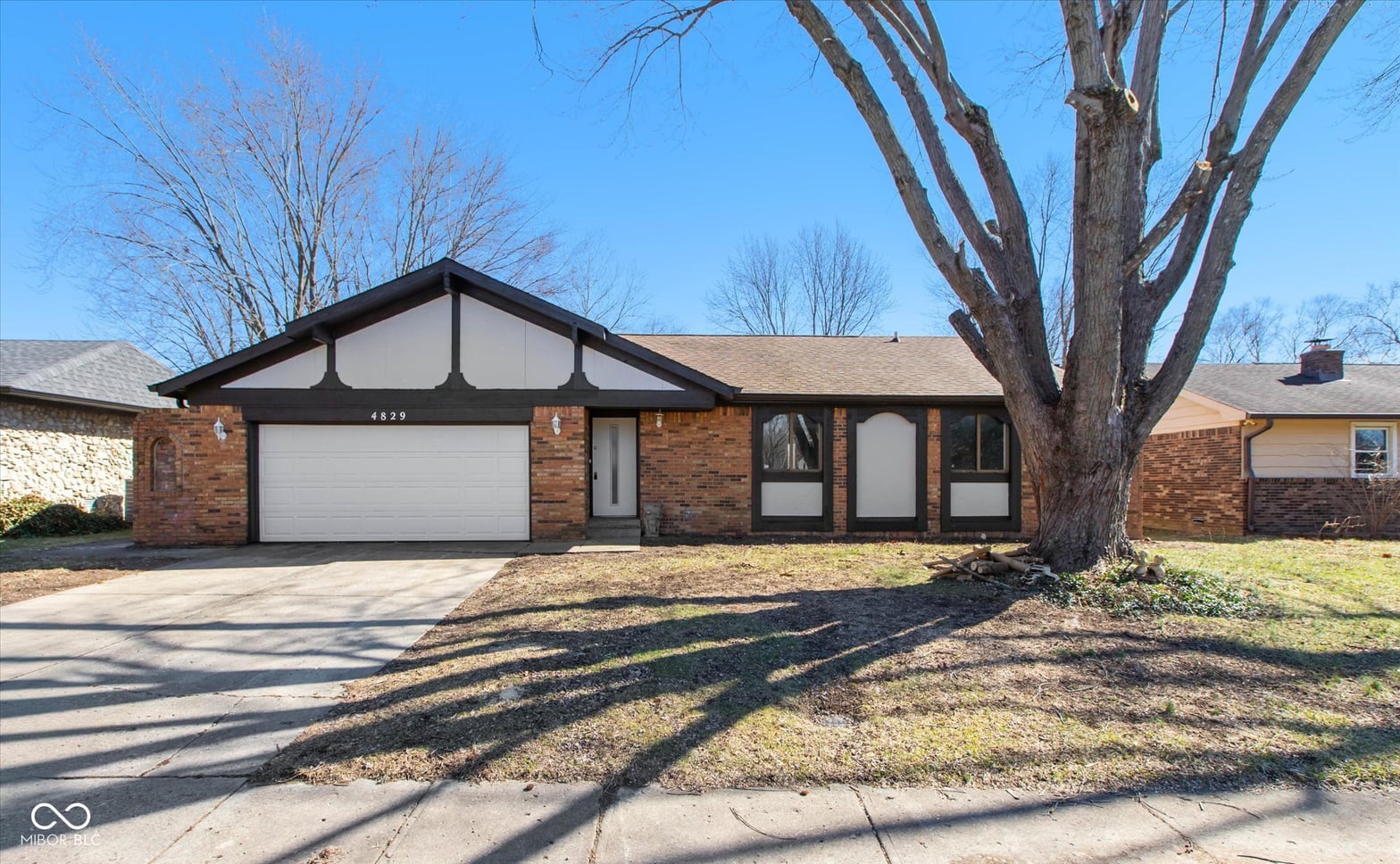Front exterior at 4829 Dancer Drive, Indianapolis, IN