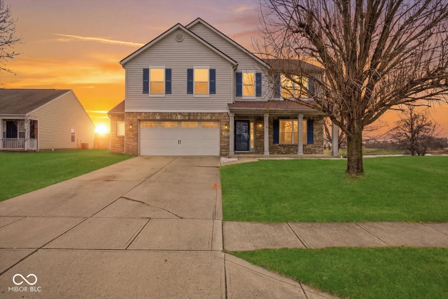 Front exterior at 8557 Coppel Lane, Indianapolis, IN