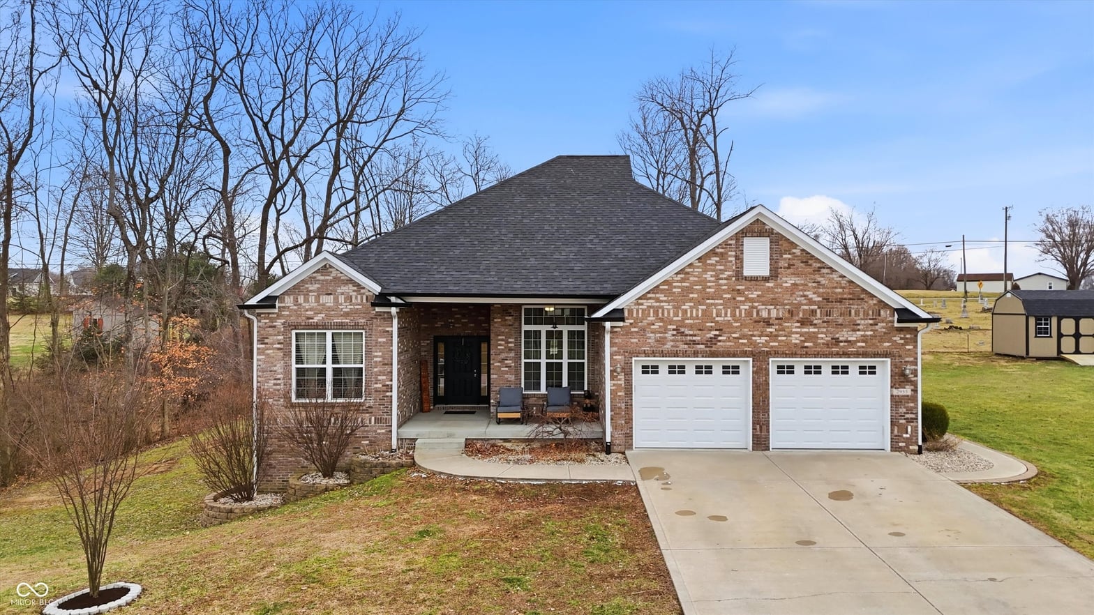 Front exterior at 2955 Sand Creek Trail, Martinsville, IN