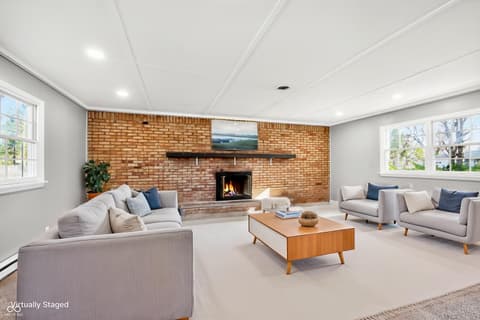 Living room at 7546 Lindenwood Drive, Indianapolis, IN