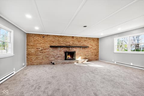 Living room at 7546 Lindenwood Drive, Indianapolis, IN
