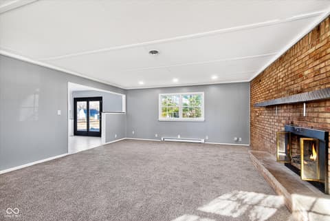 Living room at 7546 Lindenwood Drive, Indianapolis, IN