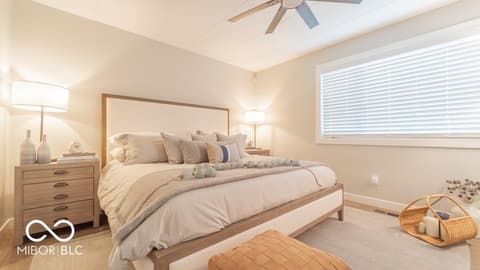 Bedroom at 8127 Lake Shore Drive, Cedar Lake, IN