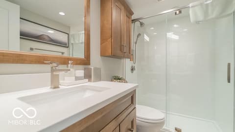 Bathroom at 8127 Lake Shore Drive, Cedar Lake, IN