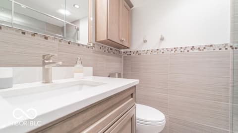 Bathroom at 8127 Lake Shore Drive, Cedar Lake, IN