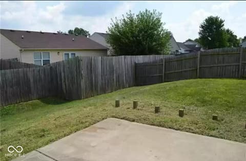 Yard at 5044 Hodson Drive, Indianapolis, IN