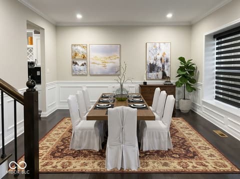 Dining room at 1436 Hove Drive, Greenwood, IN