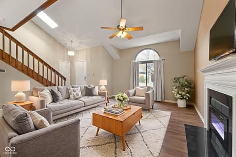 Living room at 9271 Golden Leaf Way, Indianapolis, IN