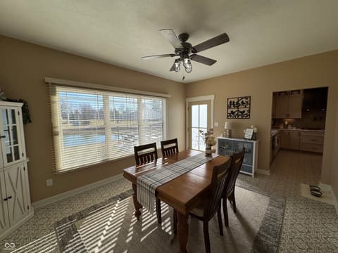 Dining room at 1485 N Monroe Way, Rushville, IN