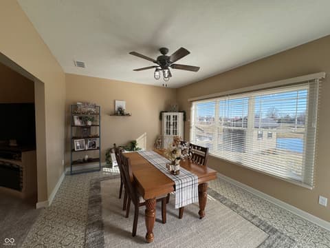 Dining room at 1485 N Monroe Way, Rushville, IN