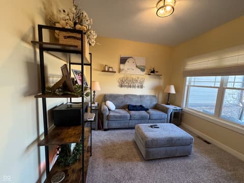 Living room at 1485 N Monroe Way, Rushville, IN