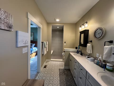Bathroom at 1485 N Monroe Way, Rushville, IN