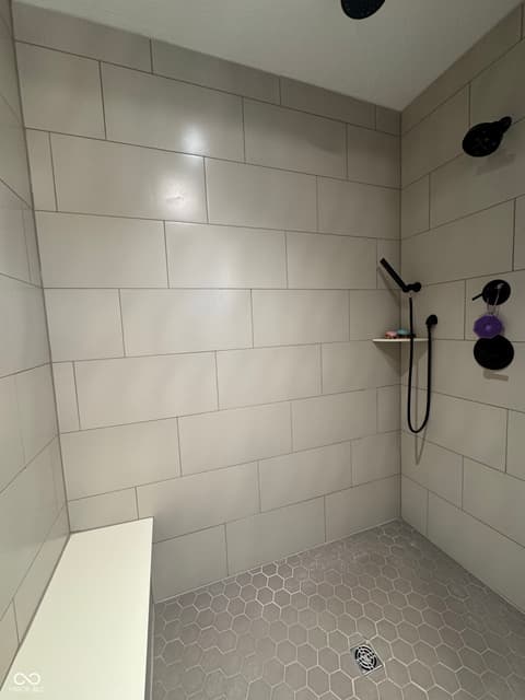 Bathroom at 1485 N Monroe Way, Rushville, IN