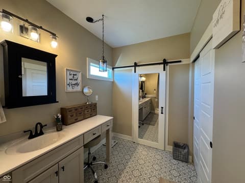Bathroom at 1485 N Monroe Way, Rushville, IN