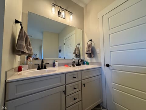 Bathroom at 1485 N Monroe Way, Rushville, IN