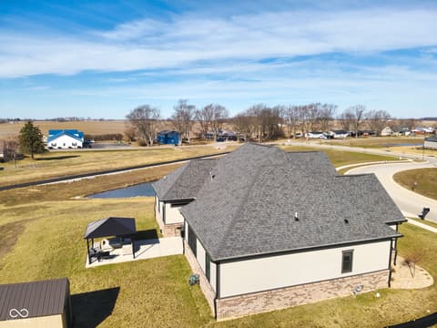 Aerial view at 1485 N Monroe Way, Rushville, IN